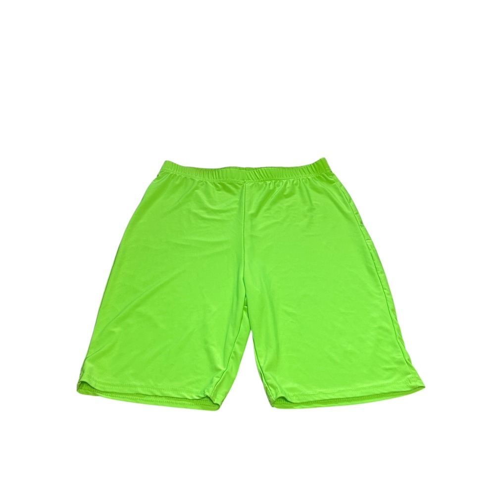 NASTY GAL Collection Neon Green Athletic Shorts Women's Size 6 Biker Style